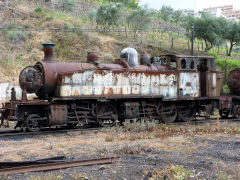 
CP Henschel 2-4-6-0T '079208' at Regua station, April 2012